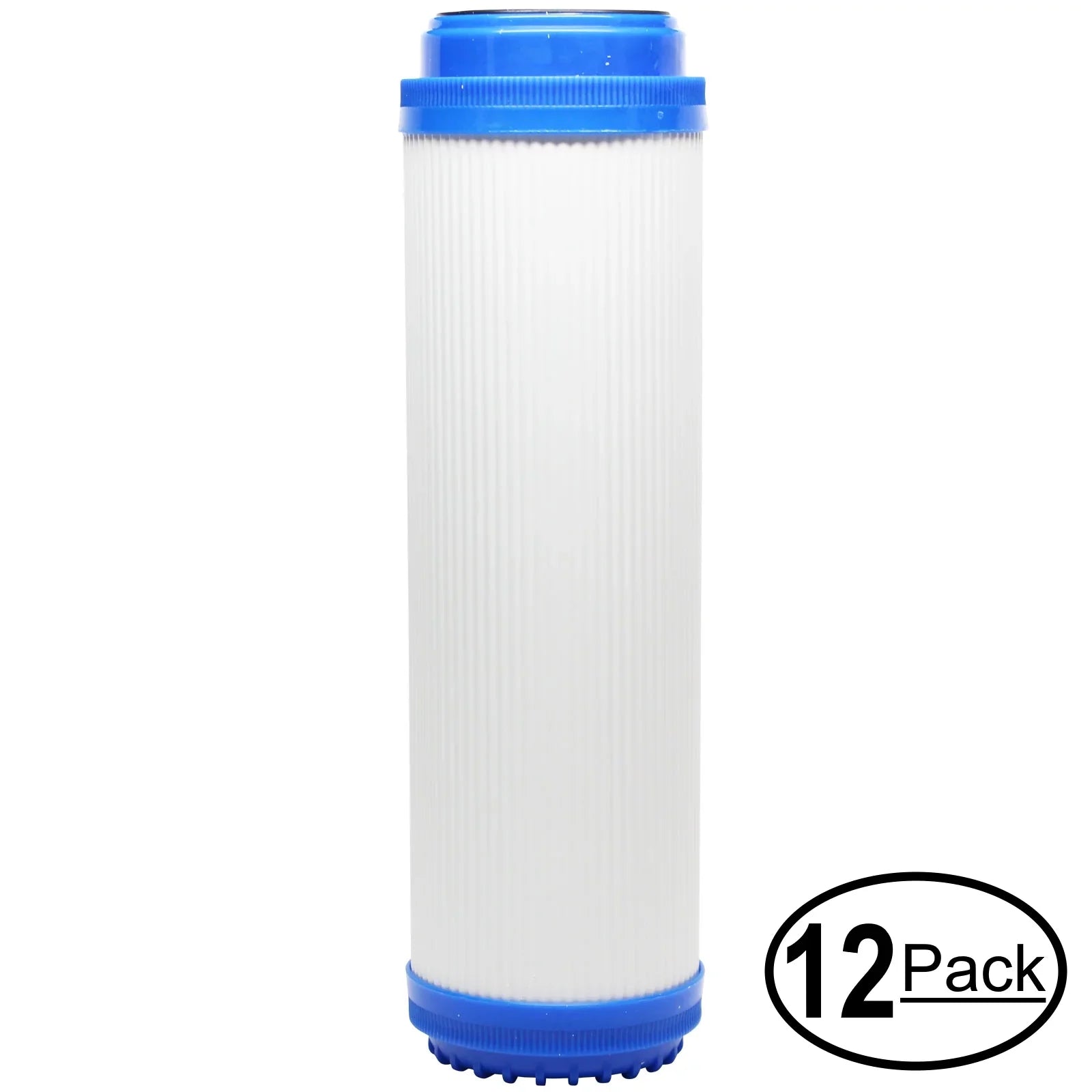 12-Pack Replacement for Liquagen liqua 591 Granular Activated Carbon Filter - Universal 10-inch Cartridge for LIQUAGEN- REVERSizeE OSizeMOSizeISize RO/DI WATER FILTER SizeYSizeTEM - Denali Pure Brand