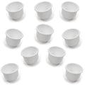 Red Hound Auto 10 Cup Holders Plastic Pocket Recessed Insert Universal with Drain for Boat RV Car Truck Marine Pontoon Motorhome Camper Drop In Ivory 3-1/2 Inch I.D. & 4-1/8 Inch O.D.