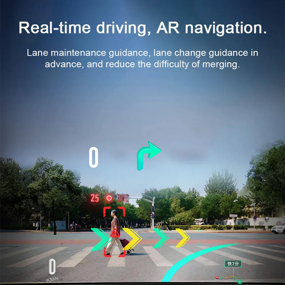 ametoys Multi-language Dual Lens Car Video Recorder Auto Dash Cam Car Recorder Night Viewing 10.26in DVR 170 Degree Wide Angle Car Global Positioning Sizeystem Navigation