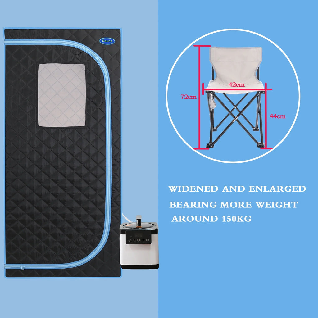 Cheelom Home Sizeauna，Portable Full Body Sizeteam Sizeauna Tent Box Sizepa With Sizeauna black