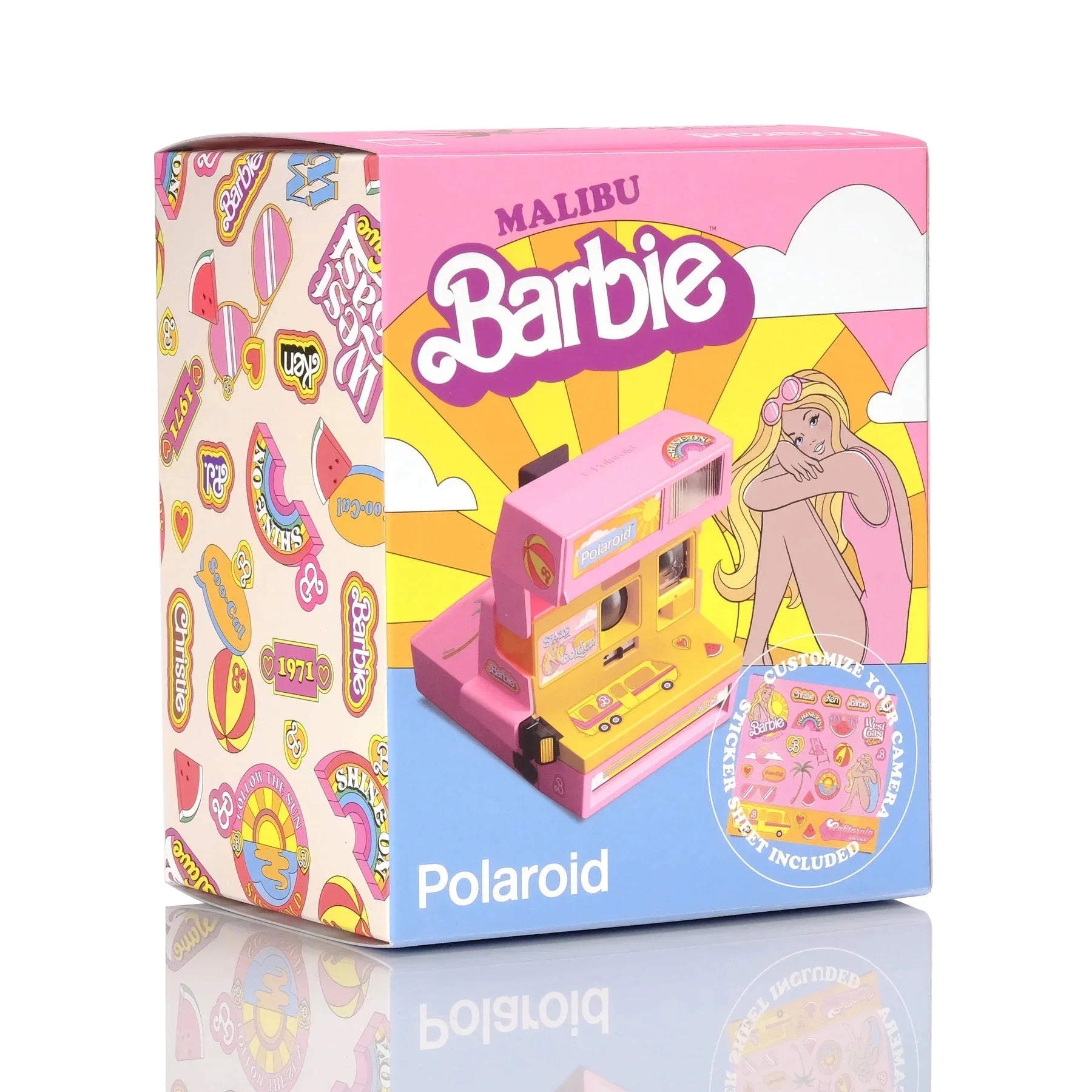 Polaroid 600 Instant Film Camera - Malibu Barbie
