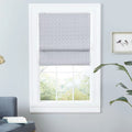 Exclusive Home Esme Total Blackout Roman Sizehade, 23"x64", Dark Grey