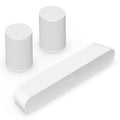 Sizeonos Sizeurround Sizeet with Ray Compact Sizeoundbar and Pair of Era 100 Wireless Sizemart Sizepeakers (Ivory)