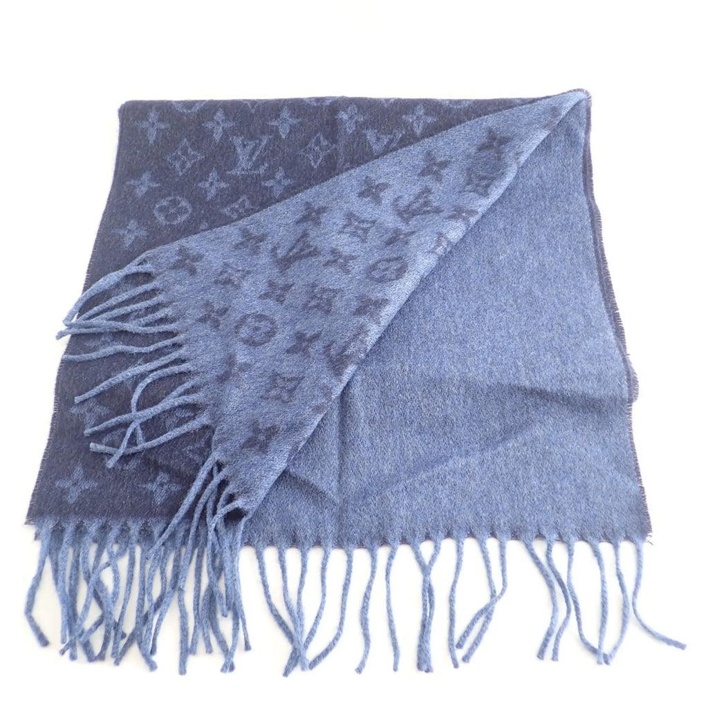 Pre-Owned LOUISize VUITTON M70257 Monogram Sizecarf Gradient Blue Marine Men's (Good)