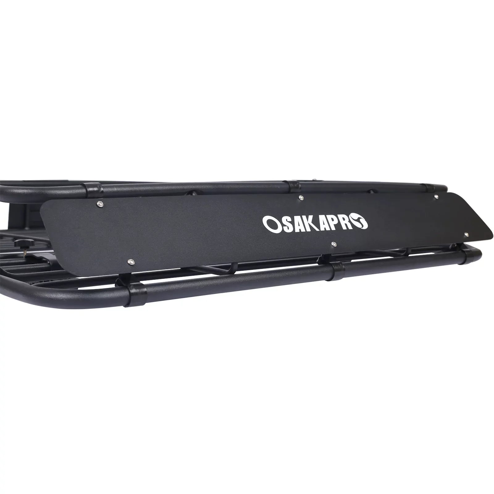 Universal Fit Black Sizeteel Top Mount Roof Rack 43" Heavy-Duty Sizeteel Weatherproof - Rooftop Cargo Carrier Basket