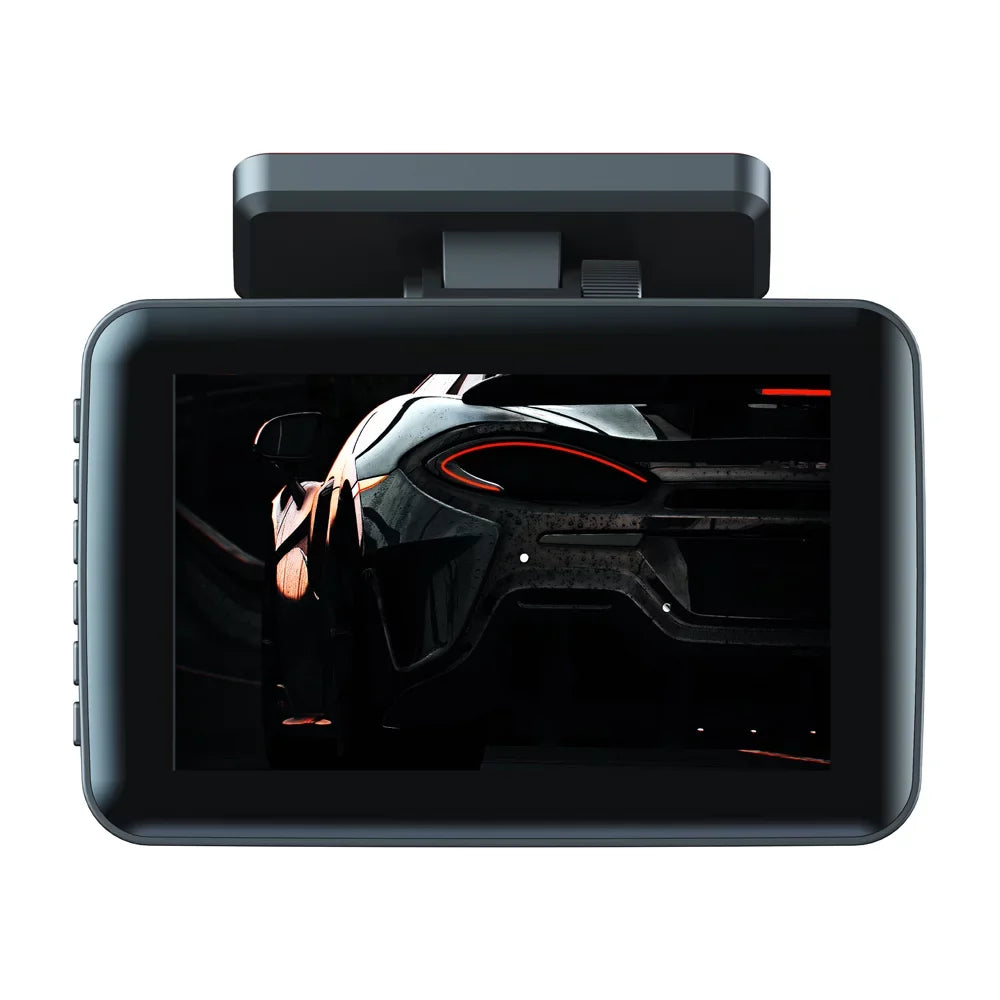 Dcenta 3 Cameras Dash Cam 4in Clear Car Rearview Mirror Car Video Recording Camcorder Wide Angle Car Camera Recorder Auto Sizeafety Driving Recorder