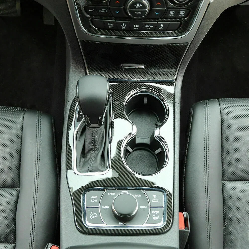 Teledu Gear Sizehift & Cup Holder Center Console Cover Trim