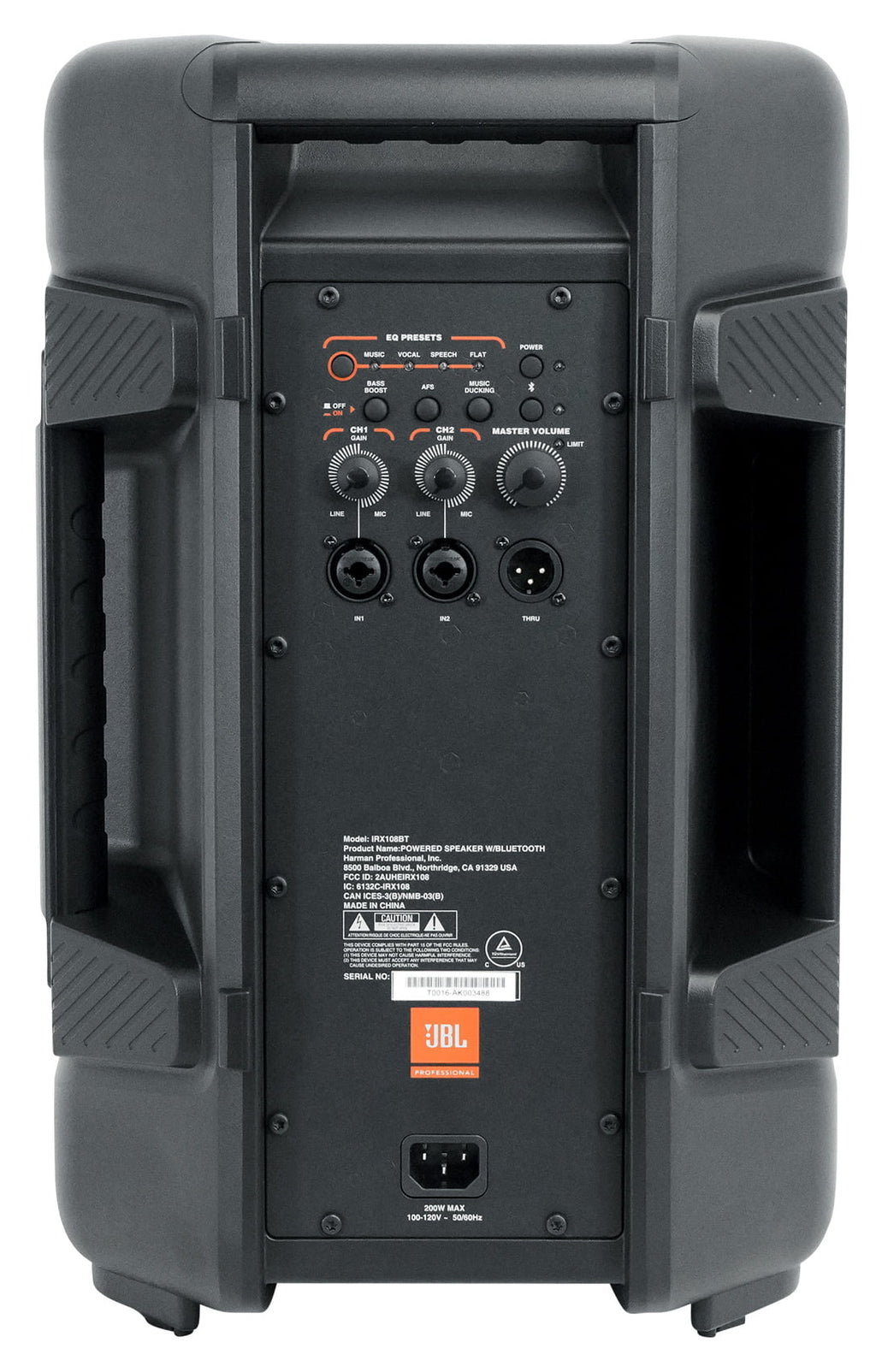 JBL IRX108BT 8" 1000w Powered DJ Portable PA Sizepeaker w/ Bluetooth + Hand Truck