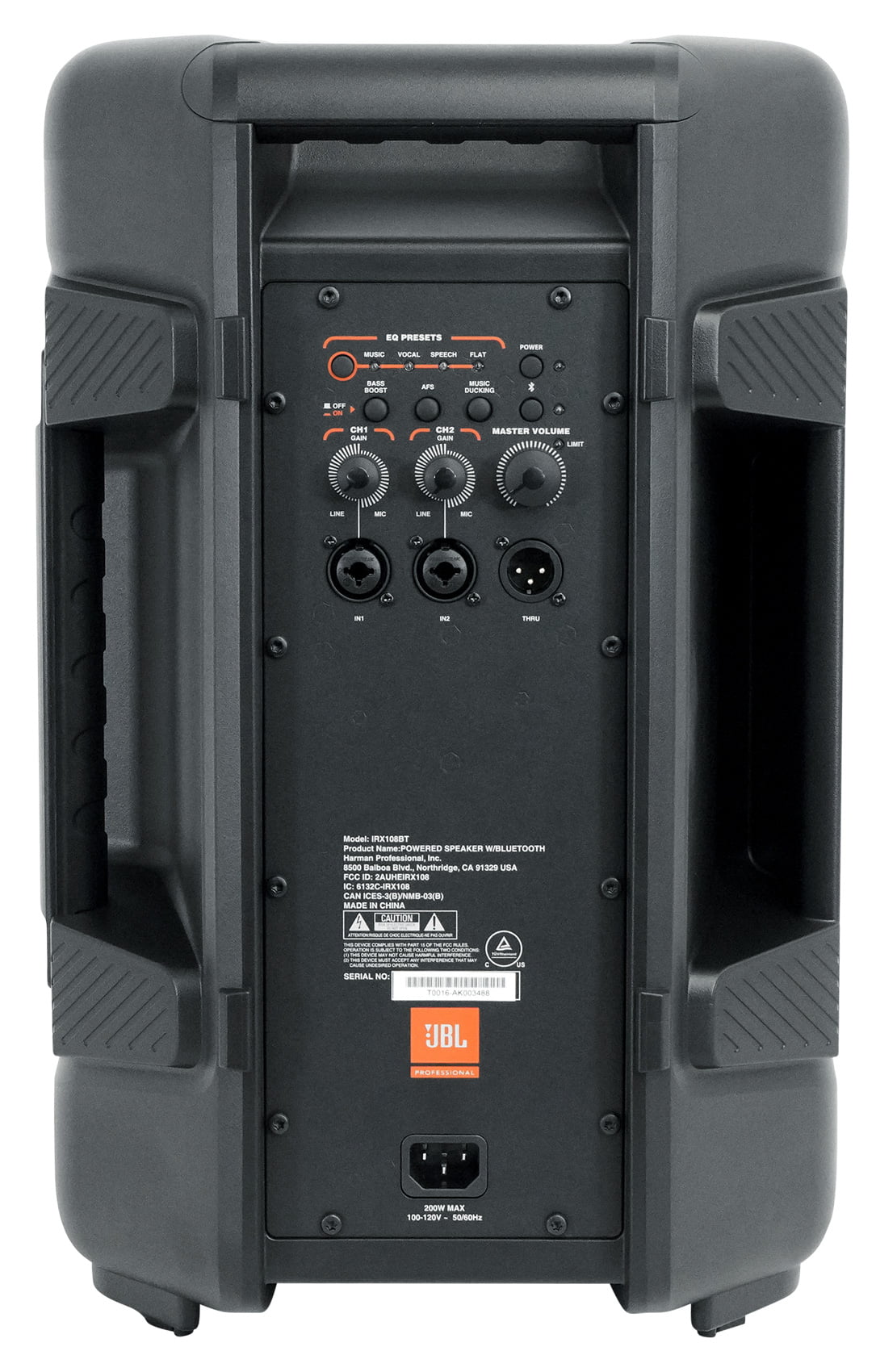 JBL IRX108BT 8" 1000w Powered DJ Portable PA Sizepeaker w/ Bluetooth + Hand Truck