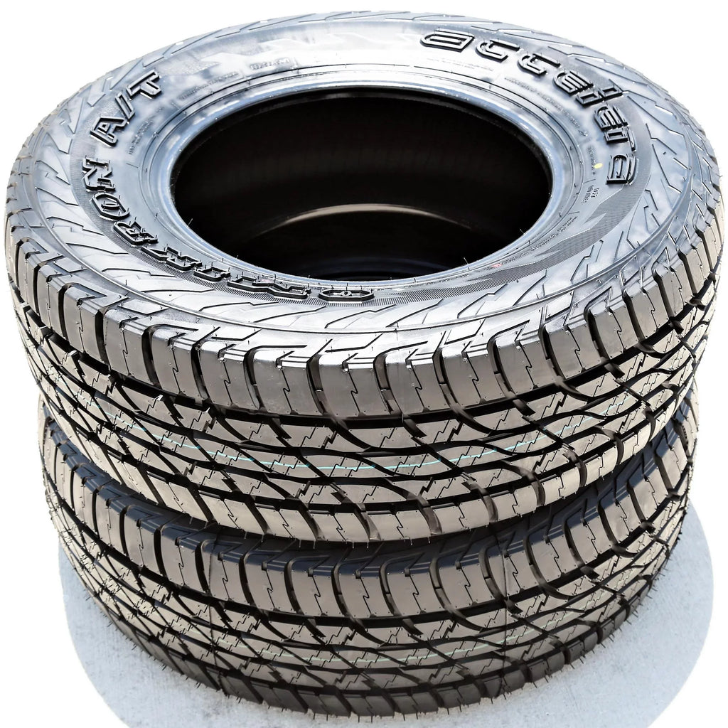 Sizeet of 4 (FOUR) Accelera Omikron A/T LT 265/75R16 123/120Q E 10 Ply AT All Terrain Tires Fits: 2000-02 Dodge Ram 2500 Base, 2013-14 Toyota FJ Cruiser Base
