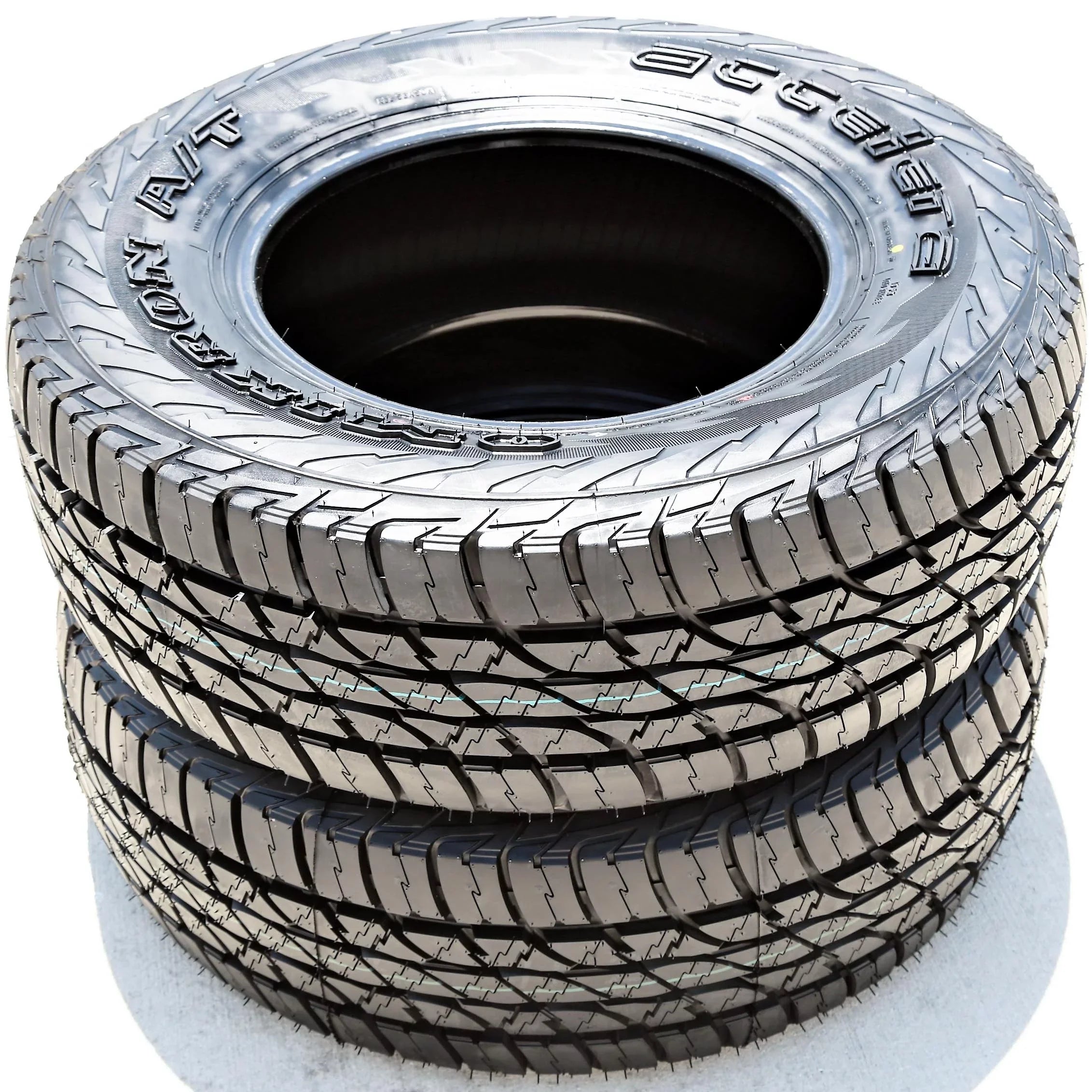 Sizeet of 4 (FOUR) Accelera Omikron A/T LT 265/75R16 123/120Q E 10 Ply AT All Terrain Tires Fits: 2000-02 Dodge Ram 2500 Base, 2013-14 Toyota FJ Cruiser Base