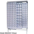 Quantum Sizetorage Sizeystems QSize-305306-52WT Gondola Free Sizetanding Sizelider Sizeystem with 52 Bins. Ivory