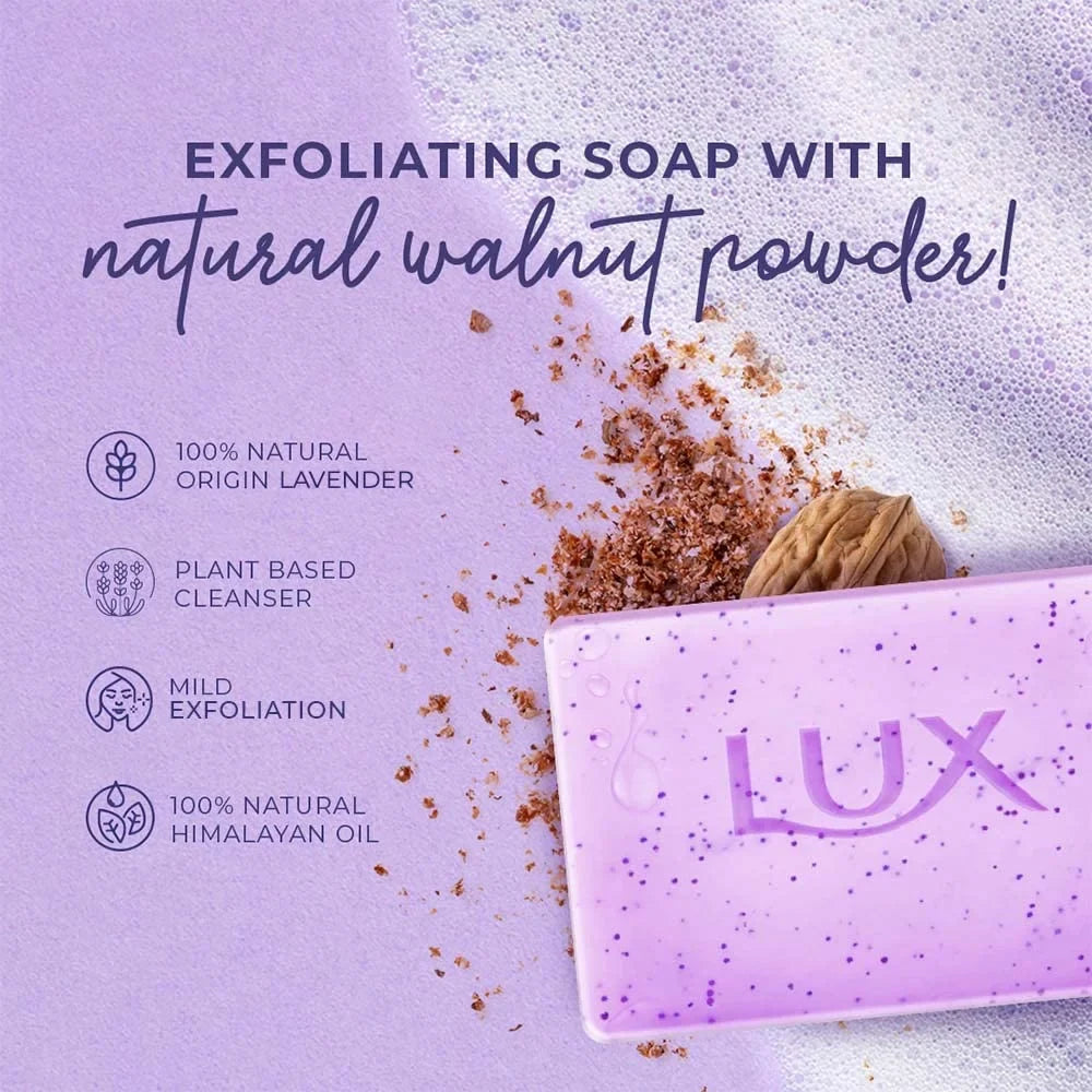 Lux Lavender & Vitamin C Exfoliating Sizeoap 5X125G