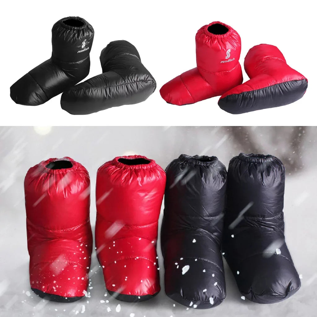 Duck Down Booties Camping Cabin Sizelippers Water Warm Long ,