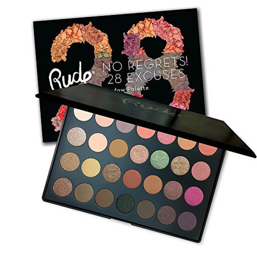 RUDE No Regrets! 28 Excuses Eyeshadow Palette (DC)