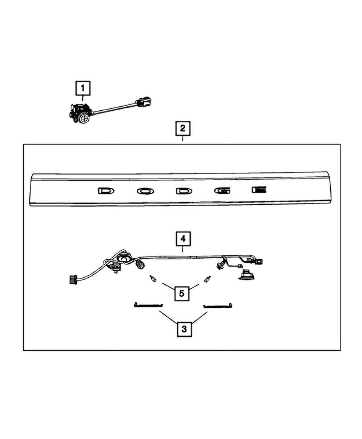 New Genuine Mopar Camera OE 56054059AF
