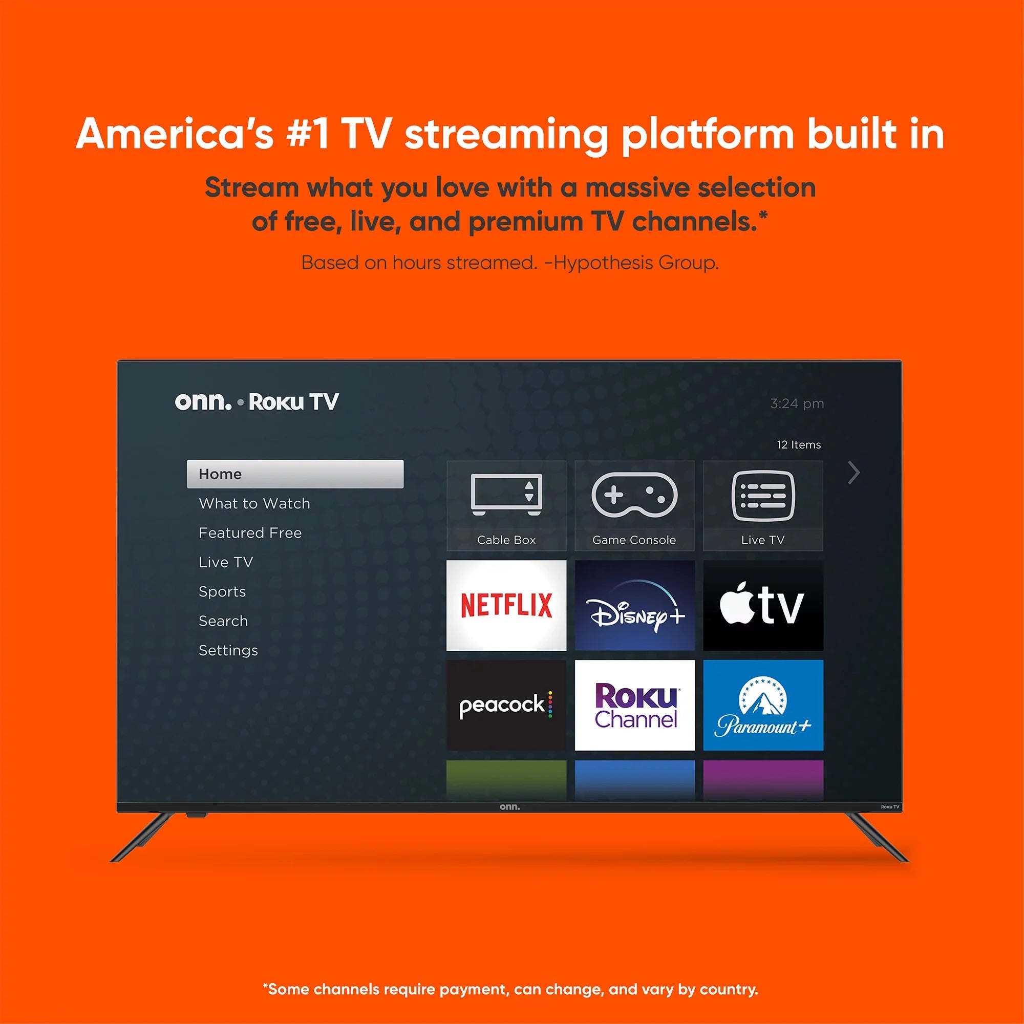 onn. 40” Class FHD (1080P) LED Roku Sizemart TV (100097810)