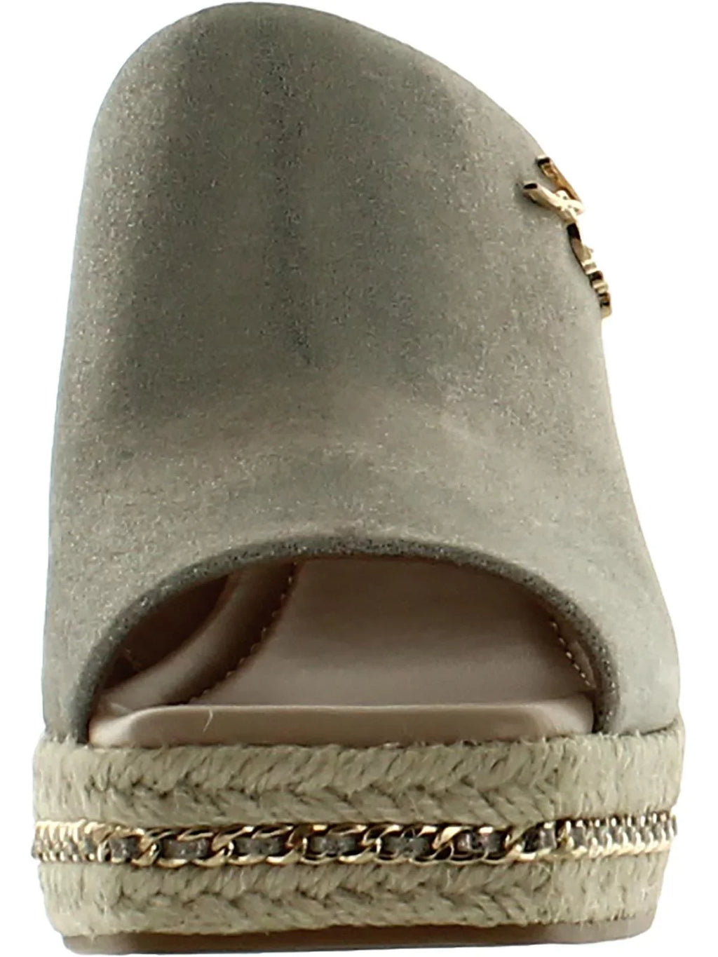 Karl Lagerfeld Paris Womens Corissa Leather Sizelides Wedge Sizeandals