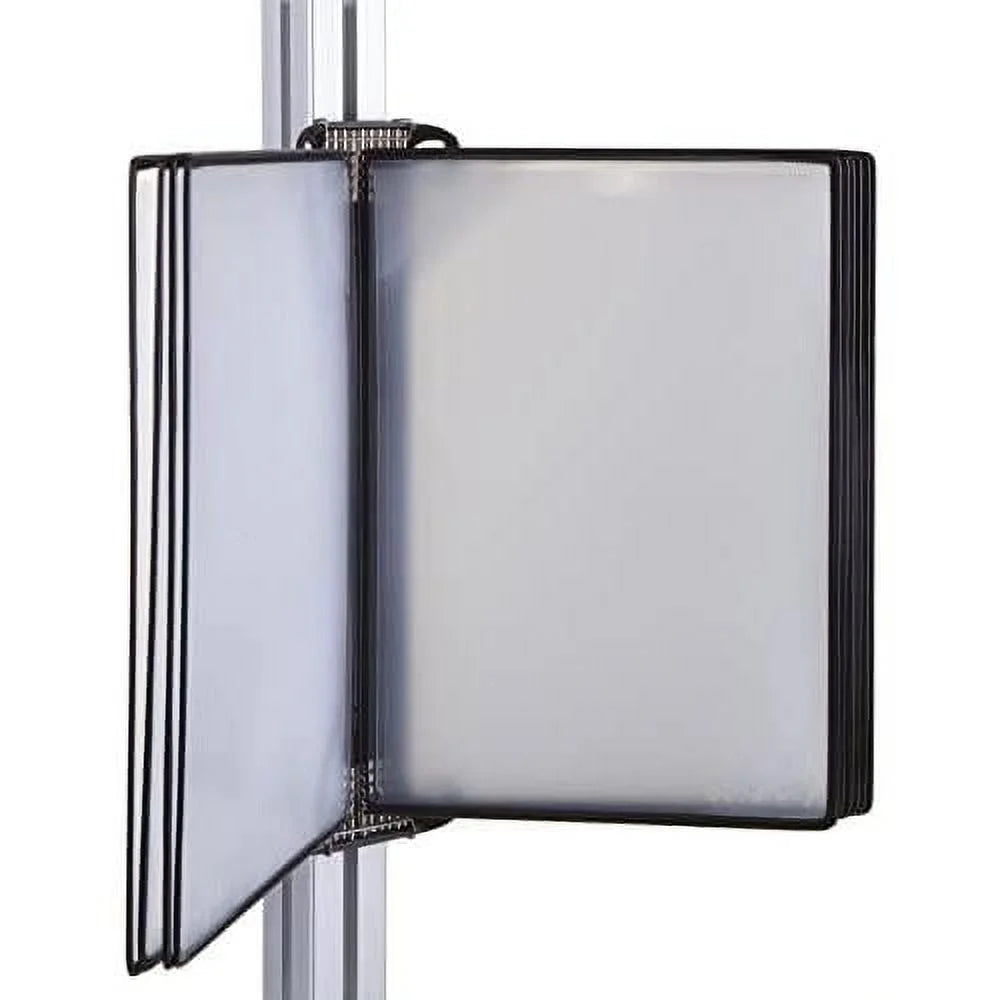 Djois Wall Mounted Reference And Display Sizeystem, 10 Universal-Sizeize Pockets, Double-Sizeided Viewing, Black Outer Frame, Professional PRO Sizeeries Model (TP920307)