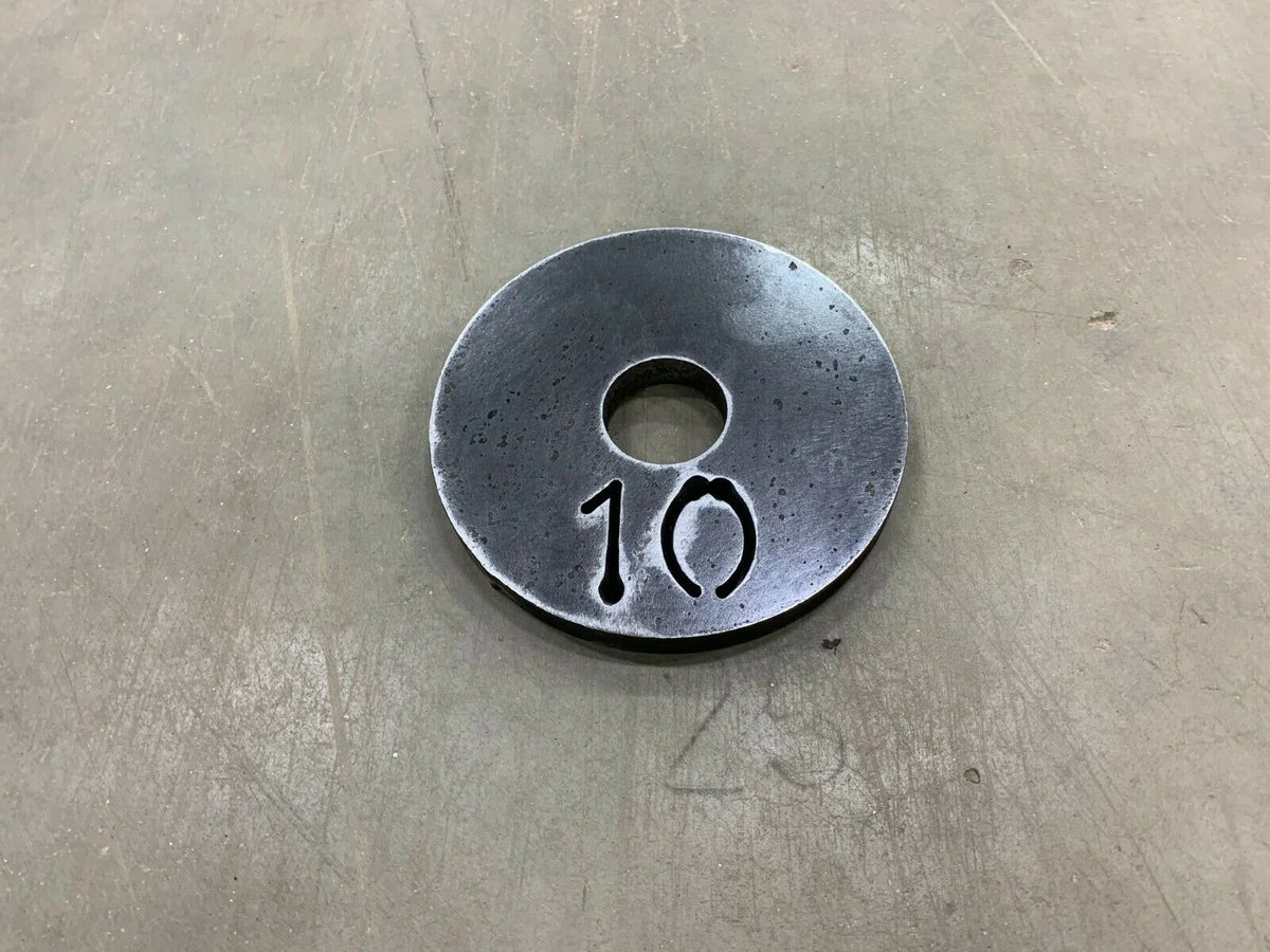 10 Lb Olympic Weight Plates Sizeet of 2 with 2" Center Hole