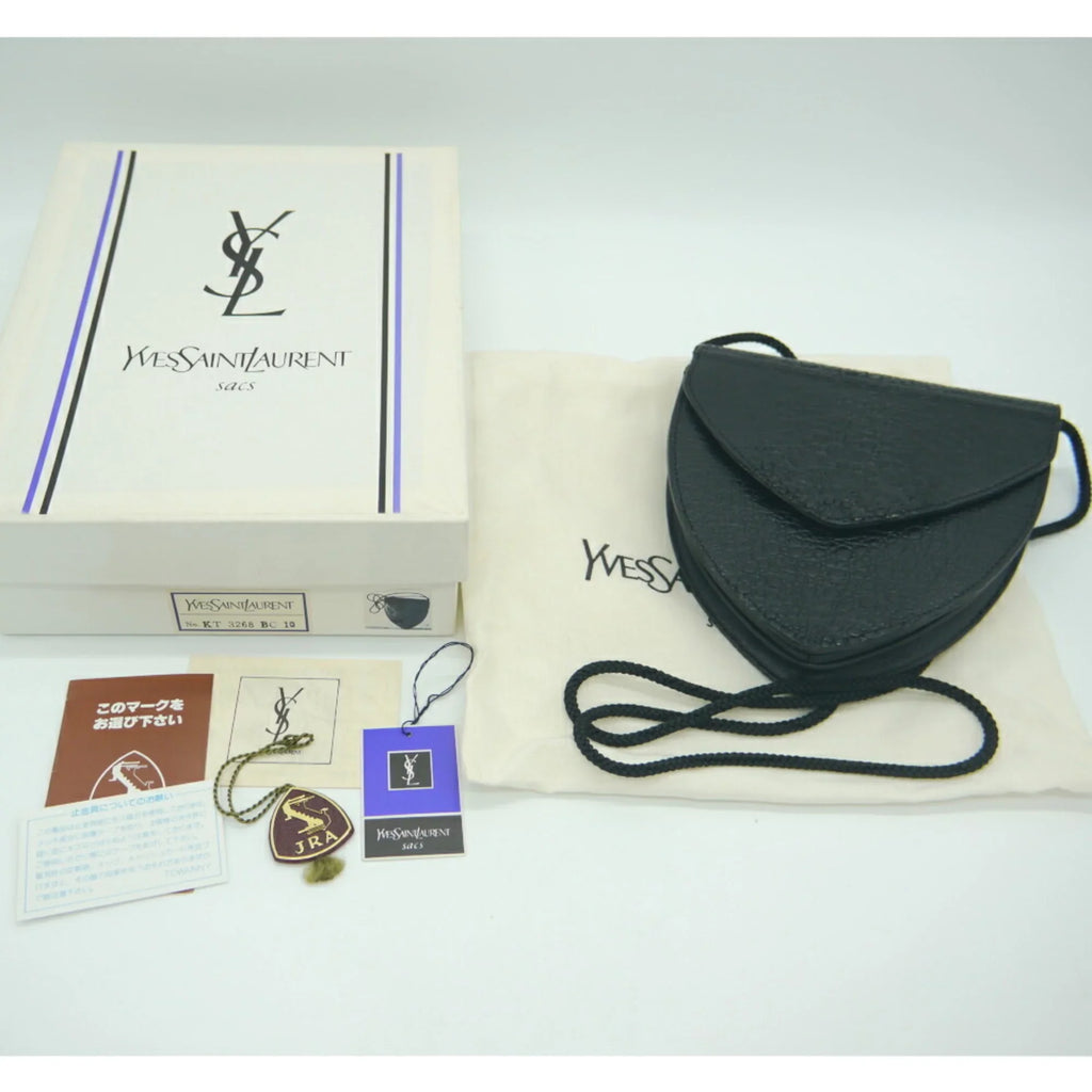 Pre-Owned YVESize SizeAINT LAURENT Yves Sizeaint Laurent leather shoulder bag (Good)