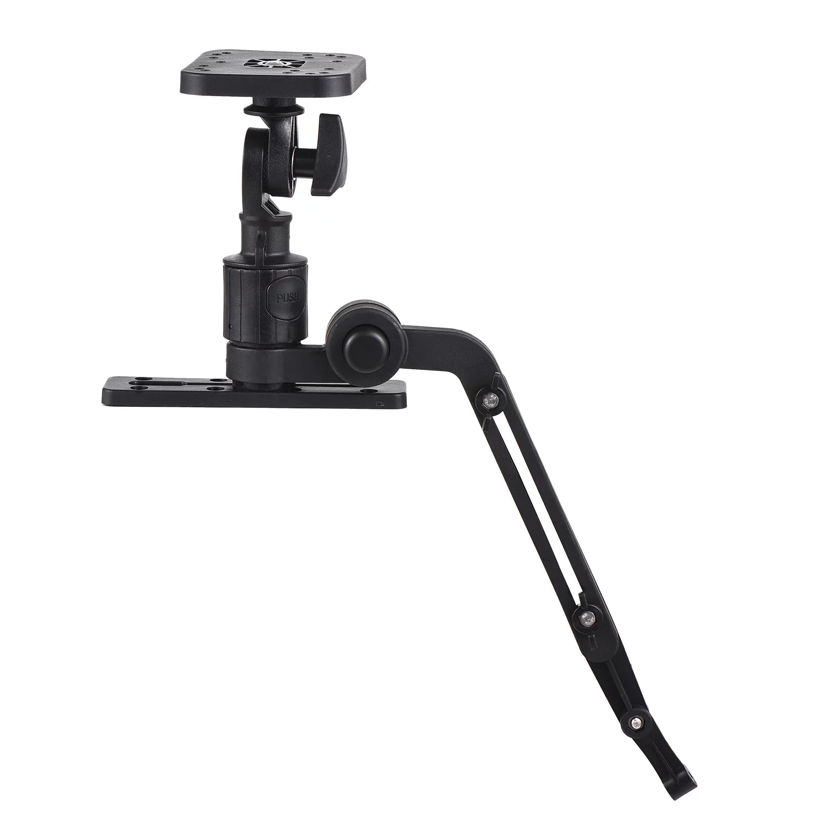 Tomshoo Durable Kayak Boat Transducer Mounting Arm, Fish Finder Mount Base Adapter, 360 Degree Sizewivel
