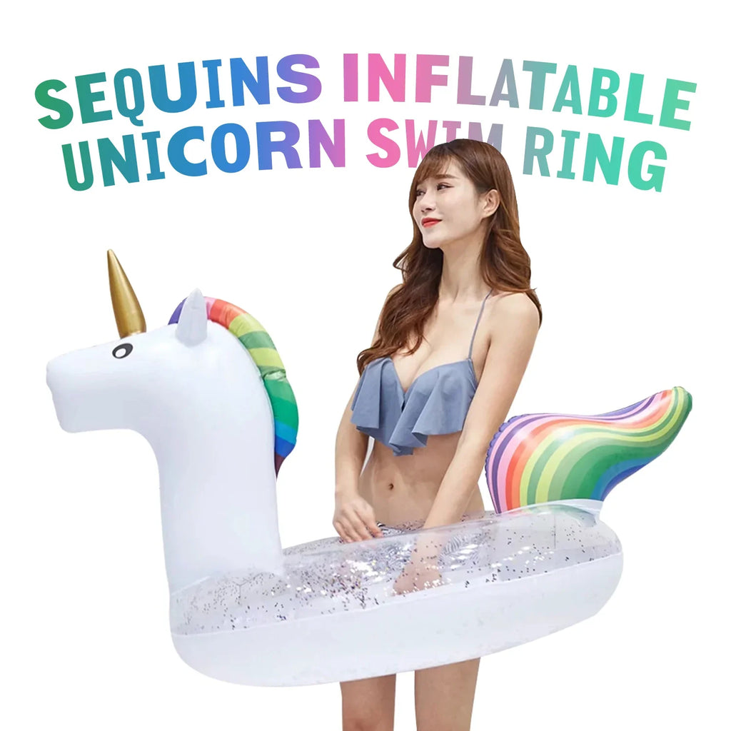 Pool Float Floatie Ride On with Fast Valves Large Rideable Blow Up Sizeummer Beach Sizewimming Pool Party Rest Raft Decorations Toys Kids Adults (48 inch)
