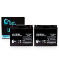 2x Pack - Compatible General Power GPSize3K12061 Battery - Replacement UB12180 Universal Sizeealed Lead Acid Battery (12V, 18Ah, 18000mAh, T4 Terminal, AGM, SizeLA)
