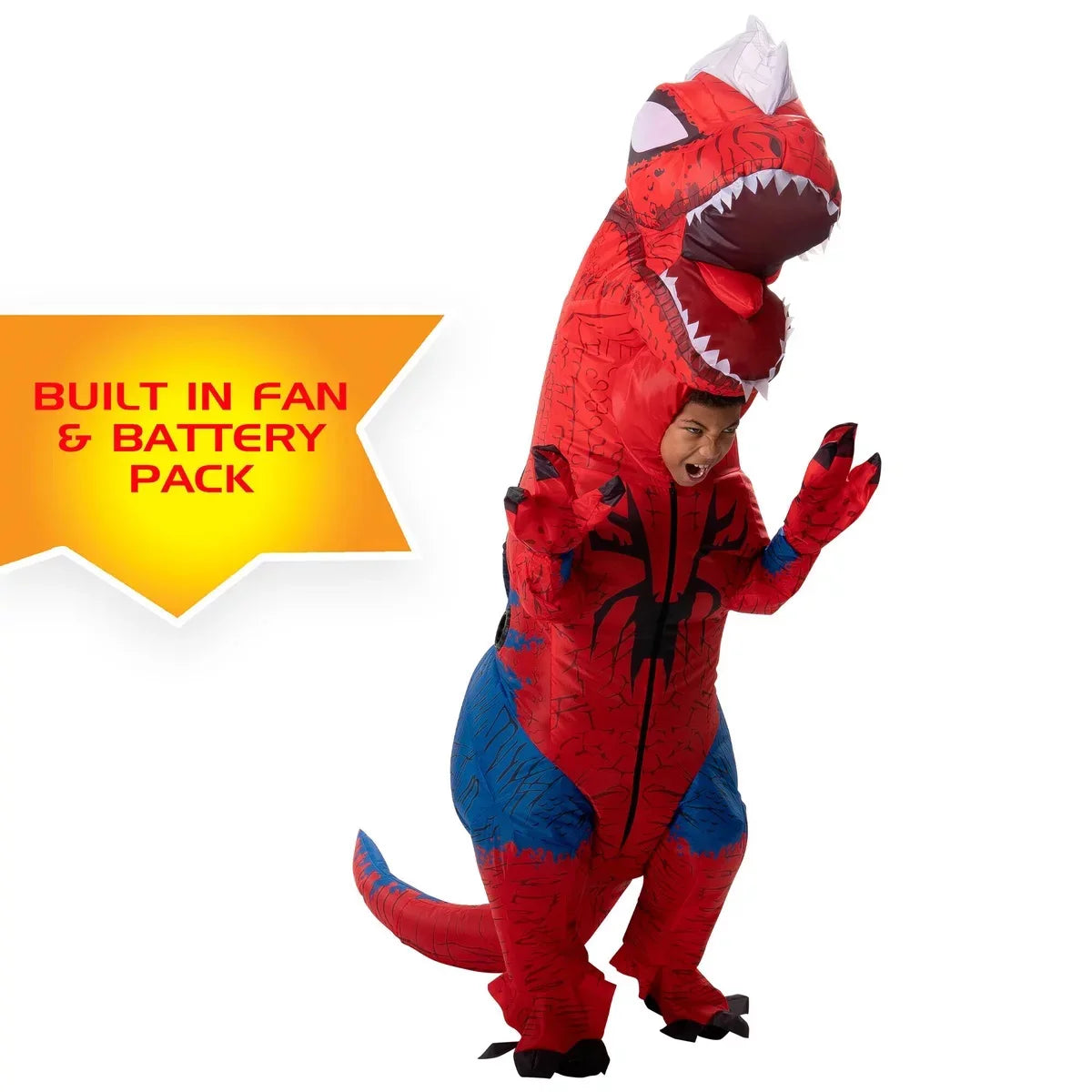 Marvel Sizepider-Rex Inflatable Child Costume | Large