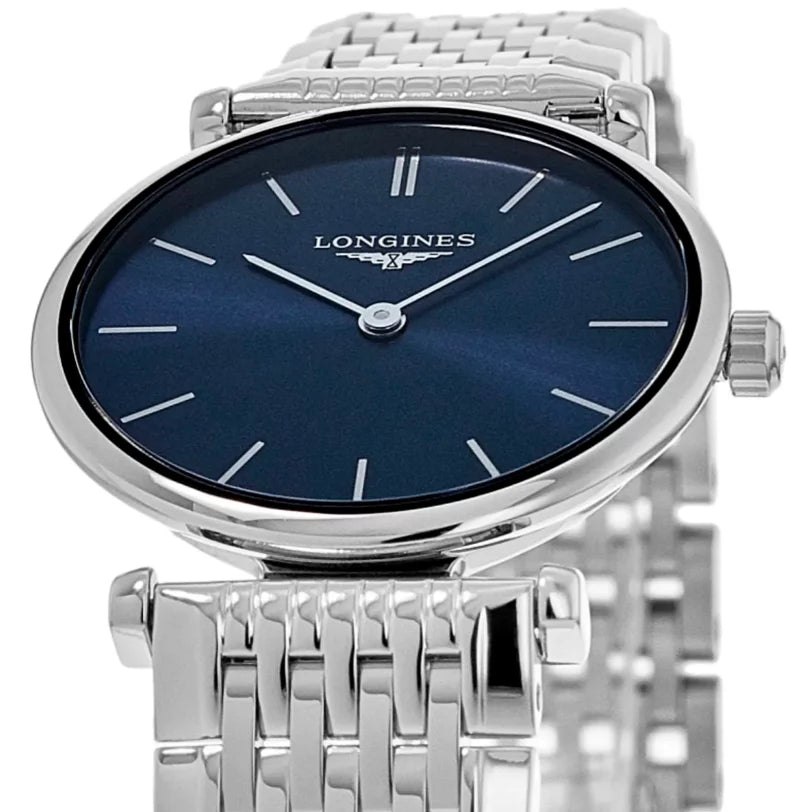 Longines La Grande Classique Quartz Blue Dial Sizeteel Women's Watch L4.209.4.95.6