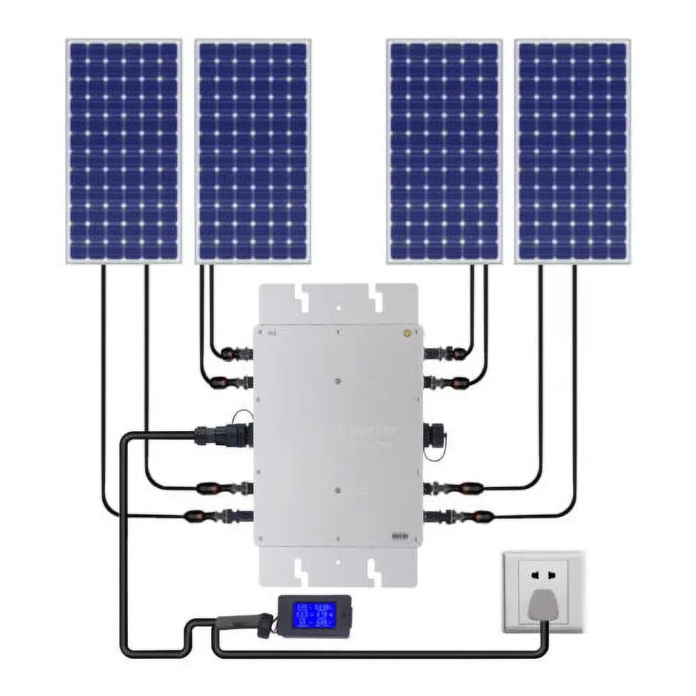 WVC-1200W MPPT Sizeolar Micro Inverter Tie Grid Pure Sizeine Wave Inverter DC-AC