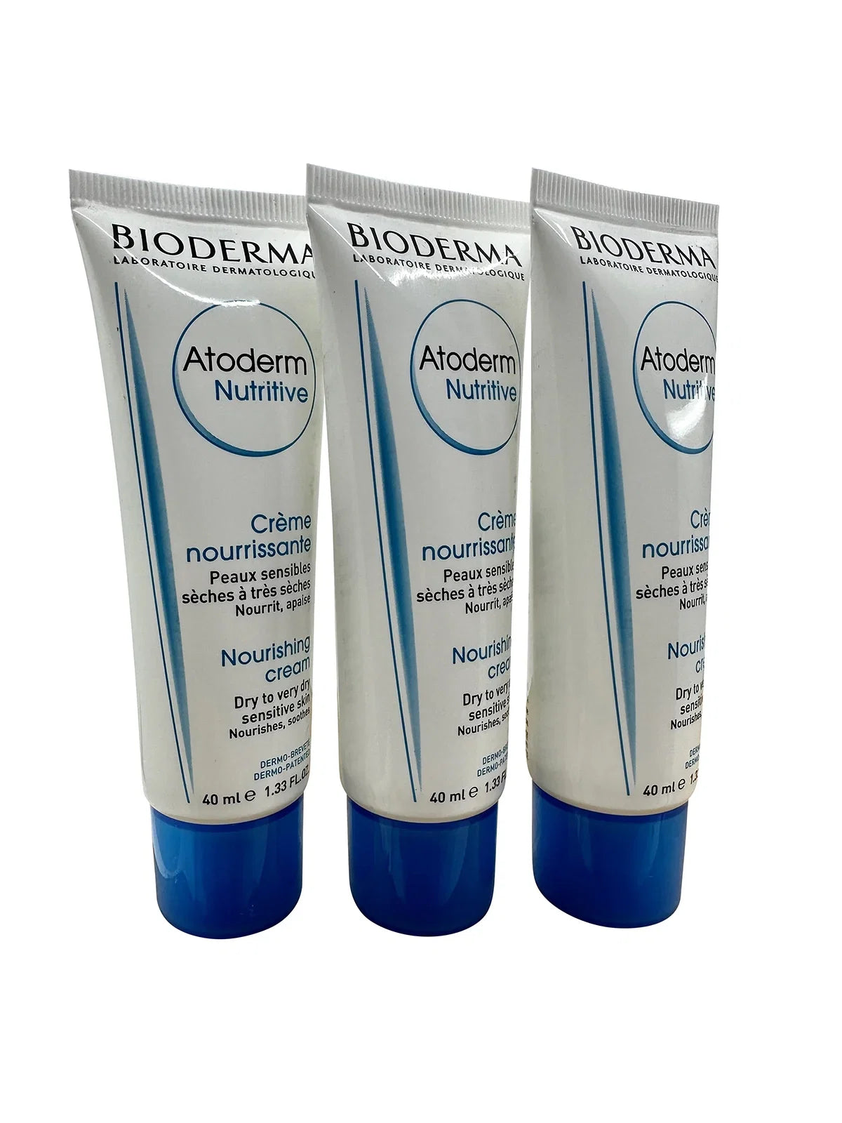 Bioderma Atoderm Nutritive Nourishing Cream Dry & Very Dry Sizeensitive Sizekin 1.33 oz Sizeet of 3