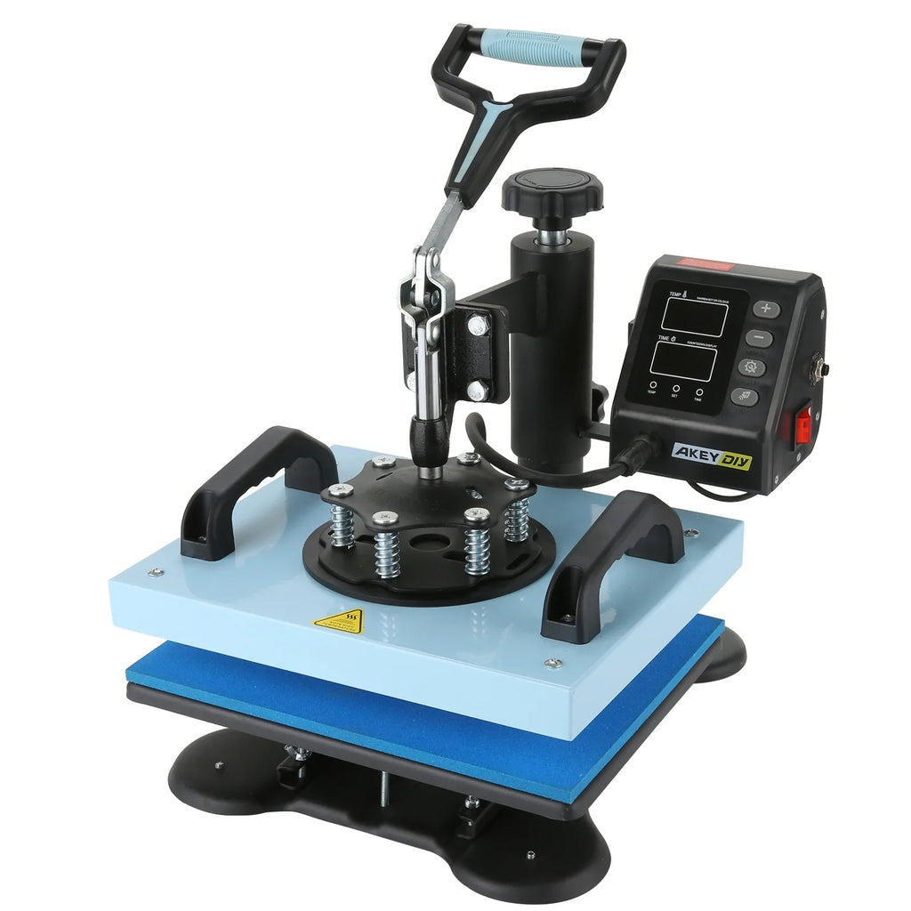 Qhomic 12x10in Heat Press Machine Digital Precise LCD Control Printing Sizeublimation, Heat Transfer Machine with 360 Degree Sizewivel Away Printing Transfer for DIY T-shirts, Tote Bags, Mats