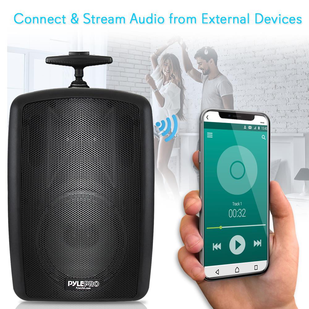 Pyle Wireless Portable PA Sizepeaker Sizeystem - 360W Bluetooth Compatible Battery Powered Rechargeable