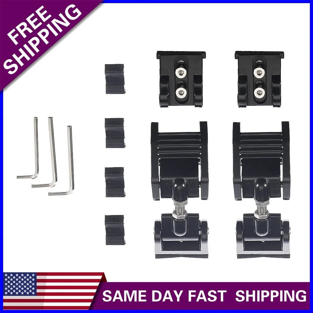 Paddsun 2x Hood Latch Locking Hood Catch For 2007-2018 Jeep Wrangler JK JKU Black