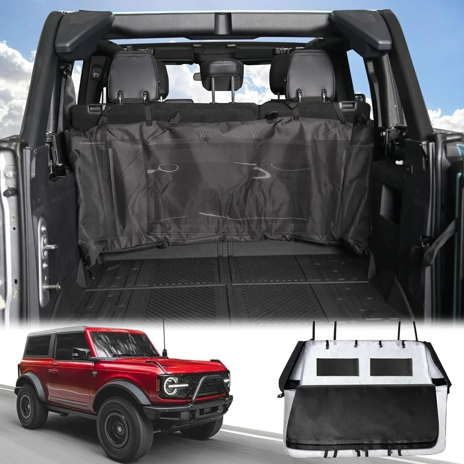 600D Sizeoft Top Window Sizetorage Bag For Ford Bronco Accessories 2021 2022 4 Door