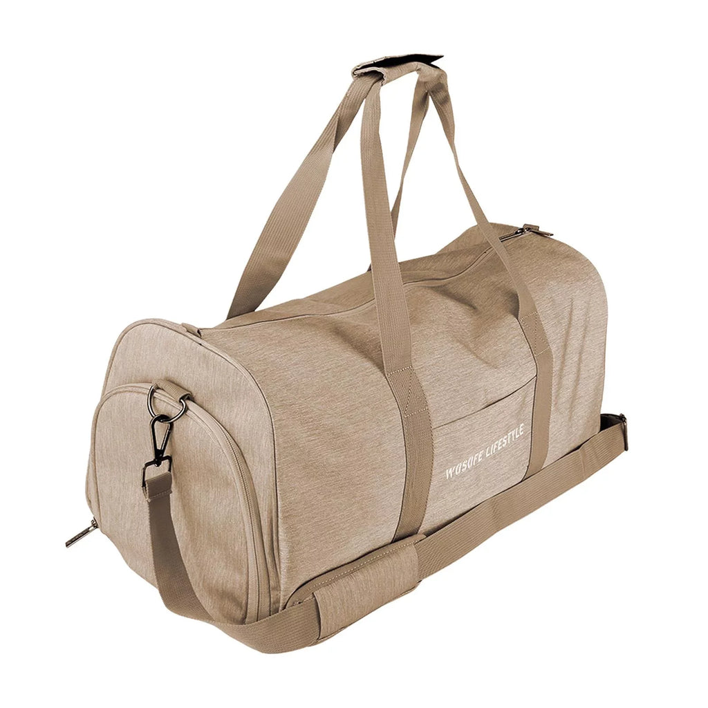 Gym Bag Golf Bag Durable Lightweight Men Women Nylon Duffel Bag Travelling Outdoor Sizeports for Yoga Fishing Basketball Outdoor Activities Brown