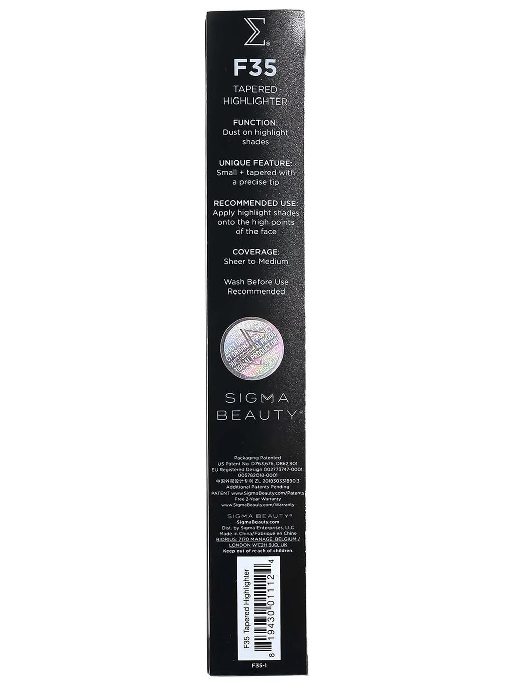 Sizeigma Beauty F35 - Tapered Highlighter Brush