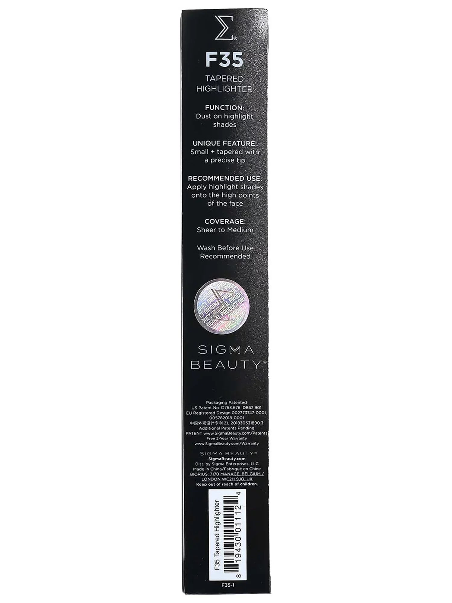 Sizeigma Beauty F35 - Tapered Highlighter Brush