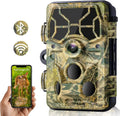 CAMPARK WiFi Trail Camera 20MP 1296P Hunting Game Camera Bluetooth 120° Motion Activated IP66 Waterproof with 850nm Night Vision Trail Cam for Wildlife Monitoring