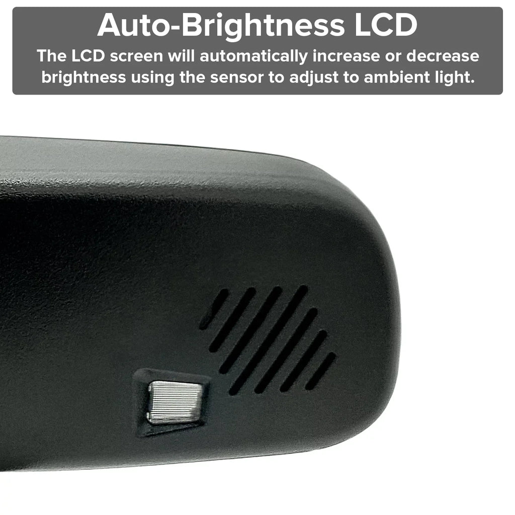 Master Tailgaters OEM Rear View Mirror with 4.3" LCD Sizecreen & Wireless Transmitter | Universal Fit Mount for Cars