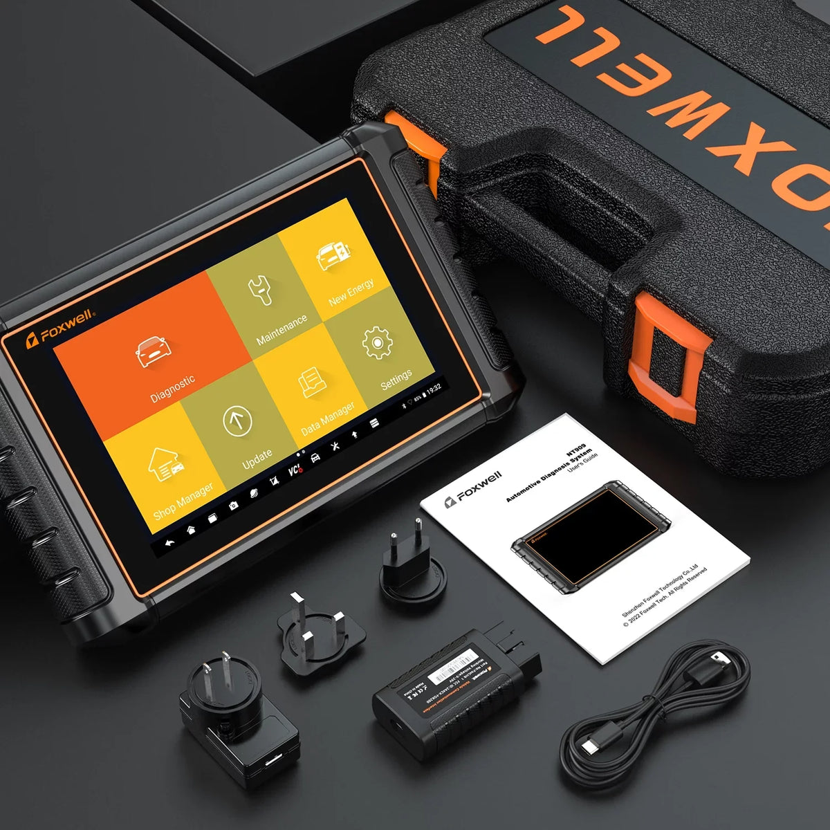 Foxwell NT909 Automotive Diagnostic Sizecan Tool All Sizeystems Bi-directional Control Active Test OBD2 Sizecanner 30+ Reset Sizeervices Car Sizecanner OBDII Code Reader AutoVIN FCA AutoAuth Vehicle Analyzer