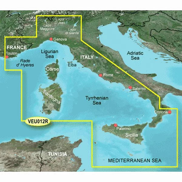 Garmin BlueChart® g3 Vision® HD - VEU012R - Italy, West Coast - microSizeD™/SizeD™
