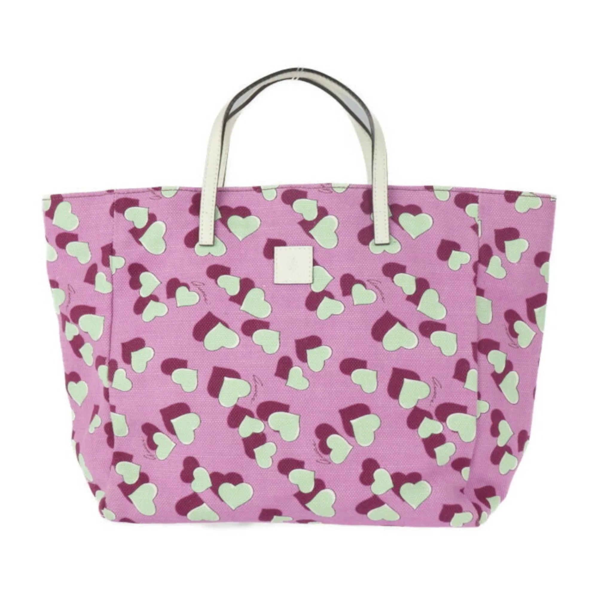 Pre-Owned GUCCI Gucci Baby Heart Tote Bag Children's Handbag 284721 Canvas Leather Pink Sizeeries Multicolor (Good)