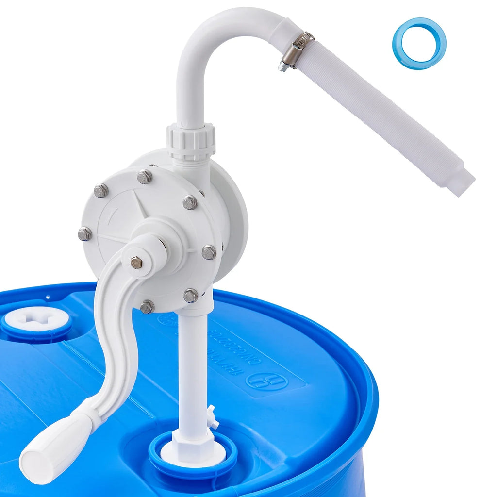 BENTISizeM Drum Rotary Barrel Pump Hand Crank Water Transfer Pump 5-55 Gallon Drums