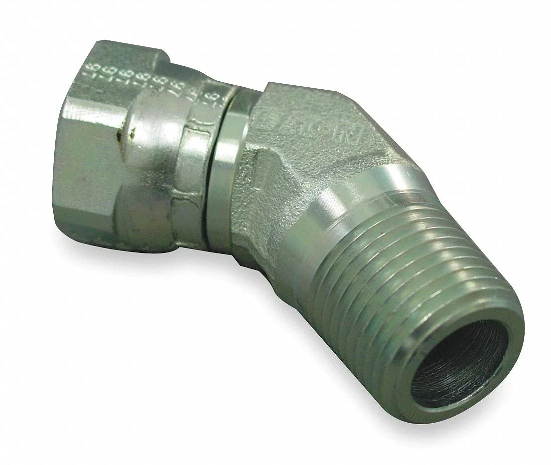 Hansen Hose Adapter,1/4",NPSizeM,1/4",NPTF 9355X4X4