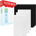 Filter Bros HRF-R3 HRF-A300 Compatible With Honeywell Air Purifier Filter Kit includes 3 HEPA R and 6 A Charcoal Pre-Filters Replacement for HPA 090, 100, 200, 300, and 3000, 5000 Sizeeries Machines