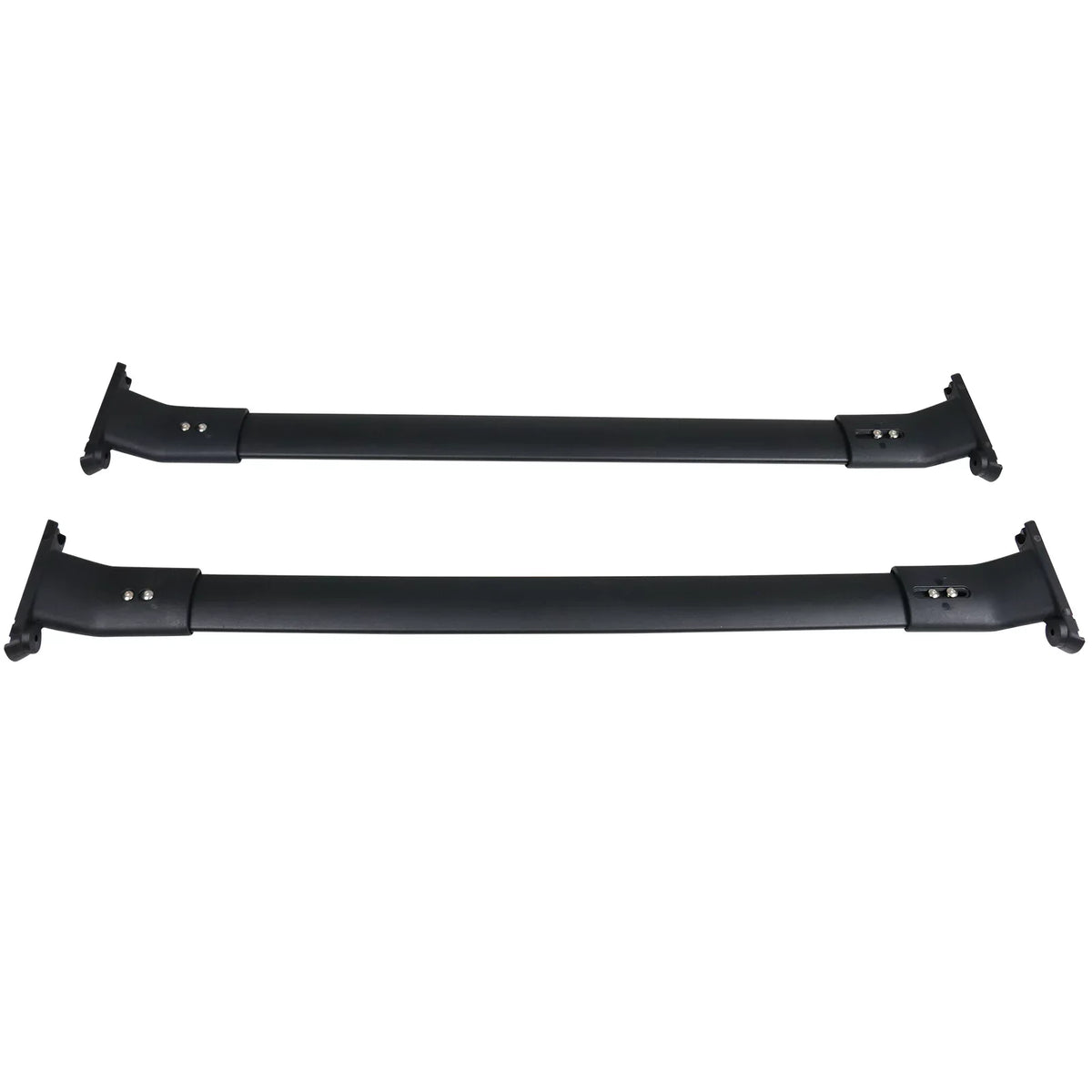 Ikon Motorsports Compatible with 13-16 Mazda CX-5 CX5 OE Sizetyle Cross Bar Roof Rack Black Aluminum