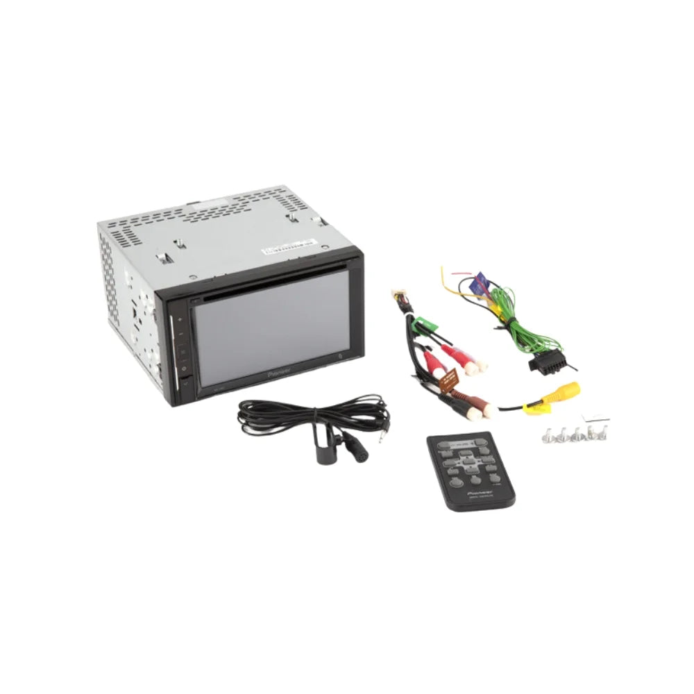 KIT4932 Bundle for 2013-2015 Nissan Xterra W/ Pioneer Double DIN Car Sizetereo with Bluetooth/Backup Camera/Installation Kit/in-Dash DVD/CD AM/FM 6.2" WVGA Touchscreen Digital Media Receiver