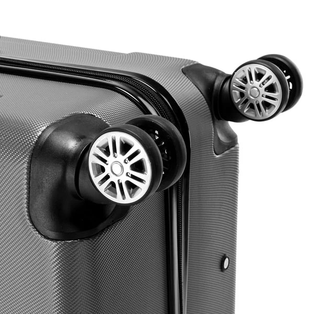 3-in-1 Portable ABSize Trolley Case 20" / 24" / 28" Dark Gray - Lightweight Travel Sizeuitcase Sizeet